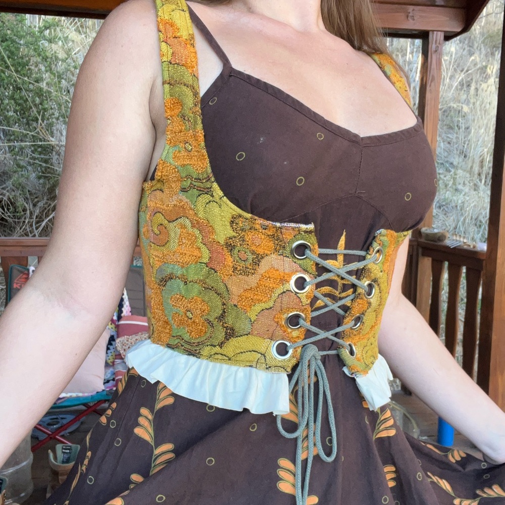 VINTAGE Handmade underbust corset belt